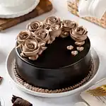 Chocolate Rose Designer Cake Half Kg Eggless