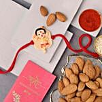 Sneh Bal Ganesha Rakhi N Almonds Combo