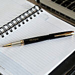 Personalised Stylish Black Roller Pens