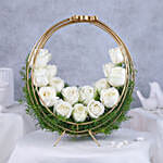 Eternal Ivory Rose Crescent