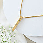 Personalised Golden Elegance Square Neck Chain