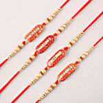 Charming Capsule Design Set of 4 Rakhi