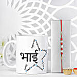 Traditional Pearls Rakhi N Bhai Special Mug Combo