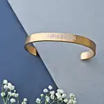 Rose Gold Personalized Cuff Bracelet