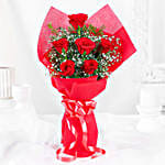 Vivid Love 6 Red Roses Bouquetes