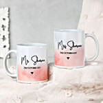 Mr N Mrs Keepsake Mug Set of 2