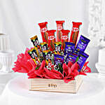 Assorted Chocolates Basket Arrangement