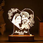 Personalised Hearty Love Photo Glow Lamp