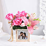 Personalised Anniversary Roses In Table Organiser