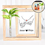 Personalised Love Frame N Plant Duo