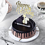 Eggless Birthday Chocolate Cake
