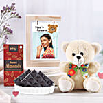 Picture Perfect Love Frame N Teddy Combo
