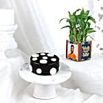Truffle Bento Cake N Bamboo Plant Combo