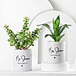 Green Beauties In Personalised Mr N Mrs Mug Gift Set