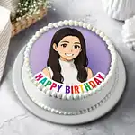Ghibli Inspired Pineapple Photo Cake 500g