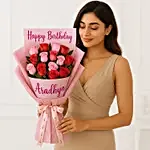 Joyful Personalised Rose Bouquet