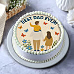 Dad N Me Eggless Celebration Photo Cake  Half Kg