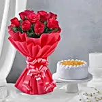 Flowers - Bouquet of 10 red roses