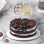 Anniversary Black Forest Eggless Cake