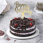 Birthday Black Forest Eggless Cake