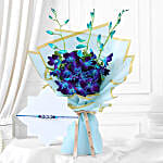 Feng Shui Evil Eye Rakhi Hamper with Orchid Wrap