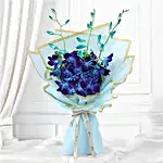Exotic Blue Orchid Arrangement