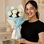 Send White Roses Bunch