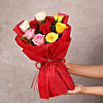 Mixed Roses Romantic Bunch