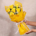 Sunshine Surprise Yellow Rose Bunch