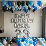 Midnight Glam Birthday Balloon Decor