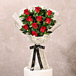 Elegant Vibes Red Roses Bouquet