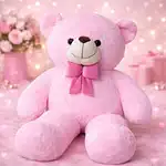 Sweetheart Blush Teddy Bear with Bow