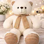 Classic Cream Cuddly Teddy Bear