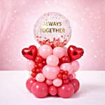 Always Together Love Balloon Stack