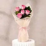 Blush Roses Valentine Floral Wrap