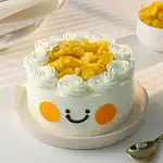 Mango Smiley Cream Cake 500g