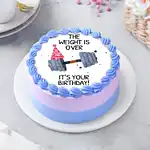 The Weight Is Over Eggless Birthday Cake 500 g