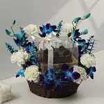 Blue Orchid N Truffle Cake Hamper