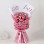 Pink Rose Birthday Bliss Bouquet