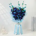 Vibrant Royal Blue Orchid Bouquet