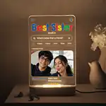 Best Sister Search Custom LED Lamp