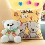 U N Me Cushion Teddy Bear