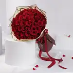 Valentine Rose Bouquet  50 Red Roses