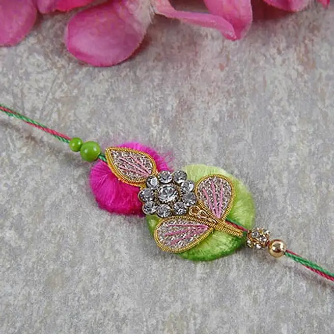 Formal Rakhi Studded And Embellished Rakhi singapore | Gift Studded And Embellished ...