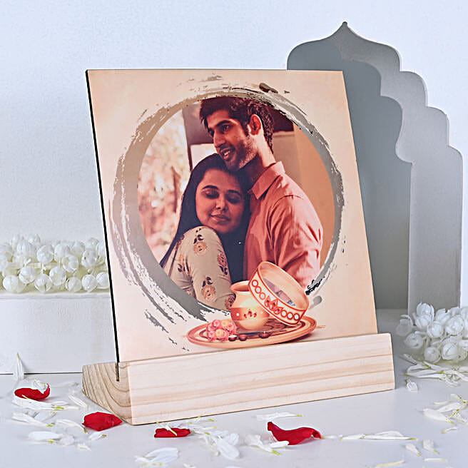 Personalised Karwa Chauth Photo Stand spain Gift Personalised