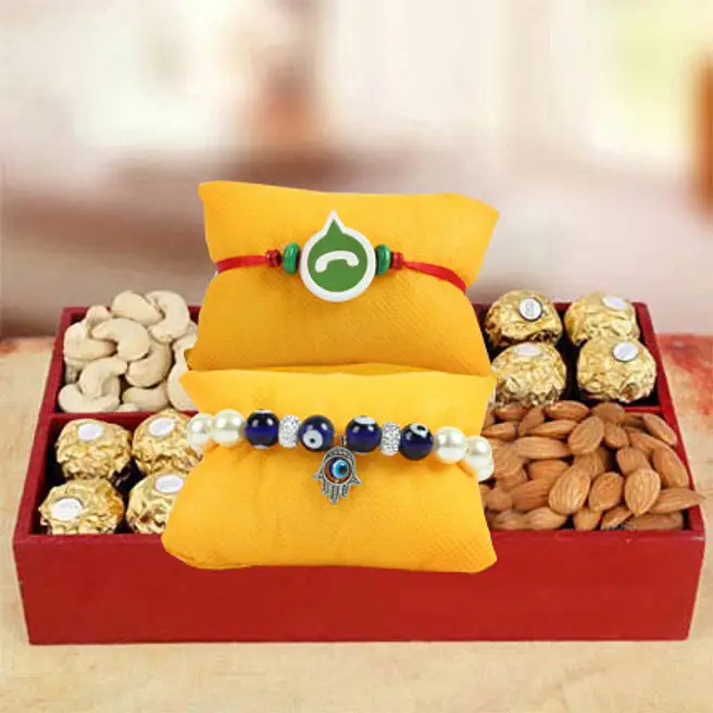 Sweet N Pure Rakhi Hamper uae | Gift Sweet N Pure Rakhi Hamper- FNP