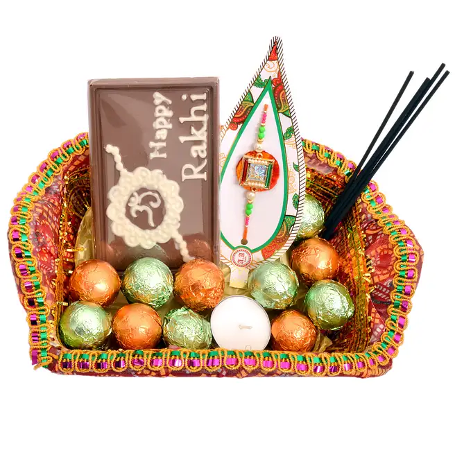 Traditional Raksha Bandhan Basket uae | Gift Traditional Raksha Bandhan ...