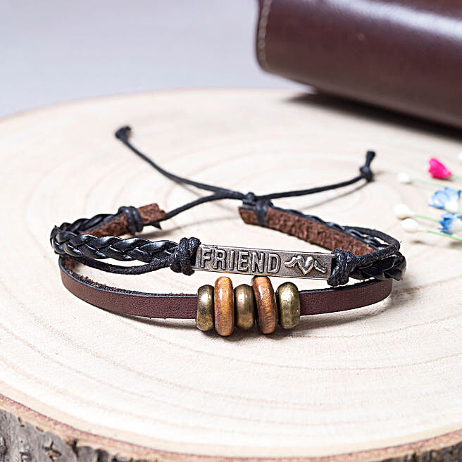 Charm Bracelet Friendship Leather Bracelets Unisex Leather