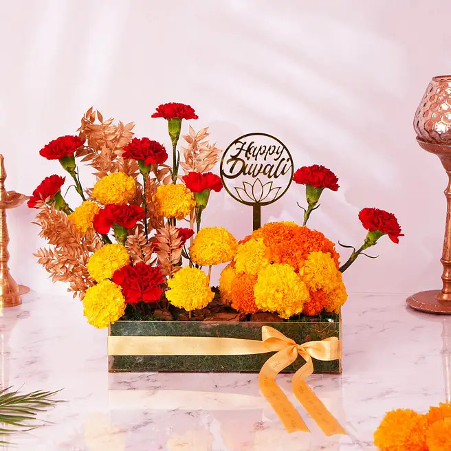 Diwali Floral Radiance Flower Arrangement