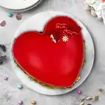 Choco Red Velvet Heart Cake 500gm